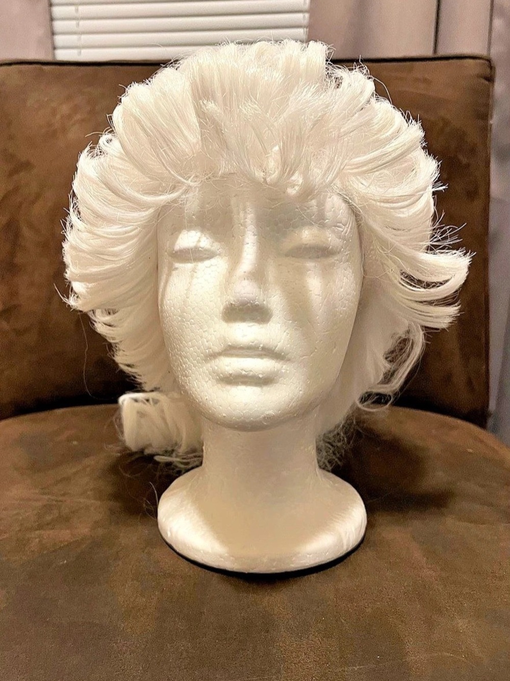 UNBRANDED White Historical Cosplay Costume Wig